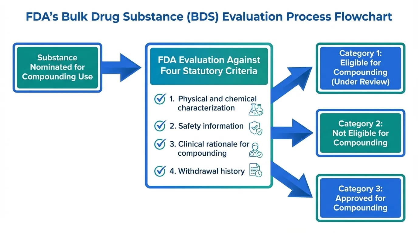 FDA Peptide Categories Explained: Category 1 vs Category 2 (2026)