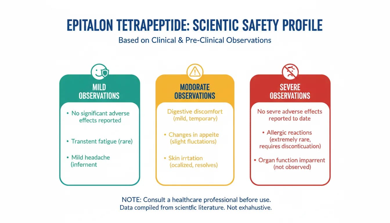 Side effects frequency chart for Epitalon