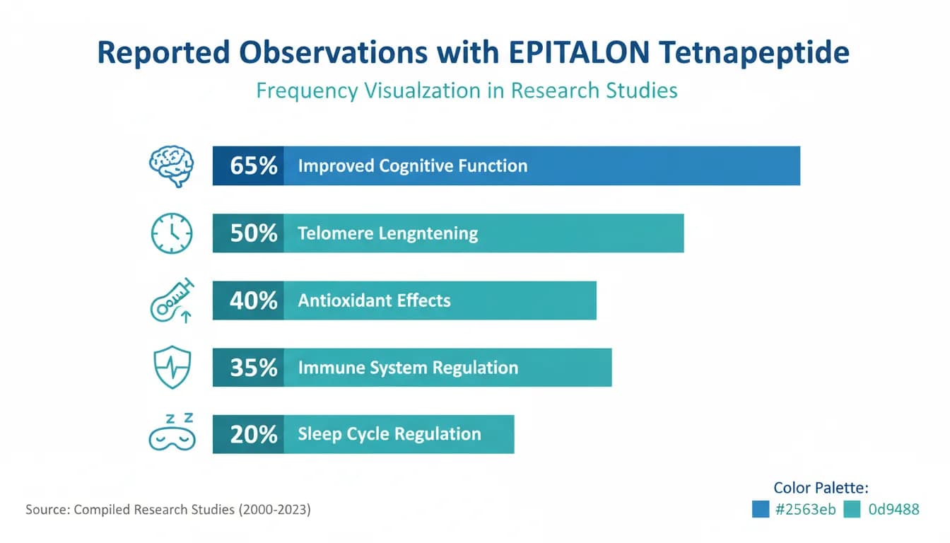 Side effect frequency visualization for Epitalon