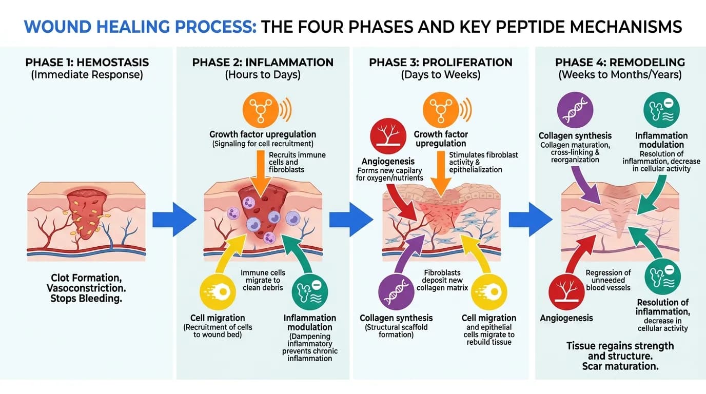 Peptides for Wound Healing & Tissue Repair: What the Research Shows (2026)