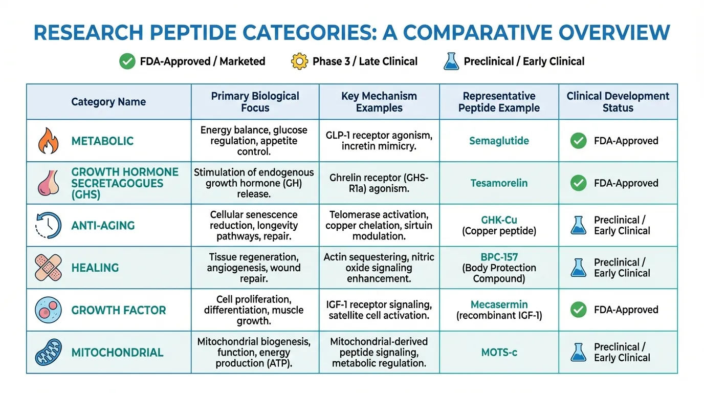 Understanding Peptide Categories: A Comprehensive Guide to Research ...