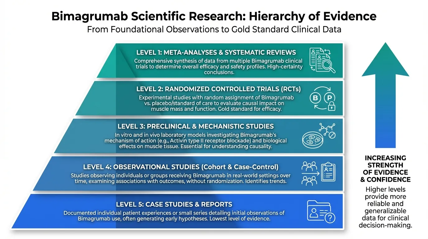 Bimagrumab Research Studies and Evidence | Peptide Protocol Wiki