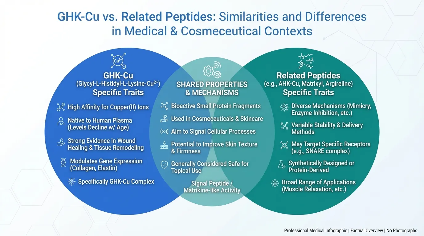 Peptides Similar to GHK-Cu