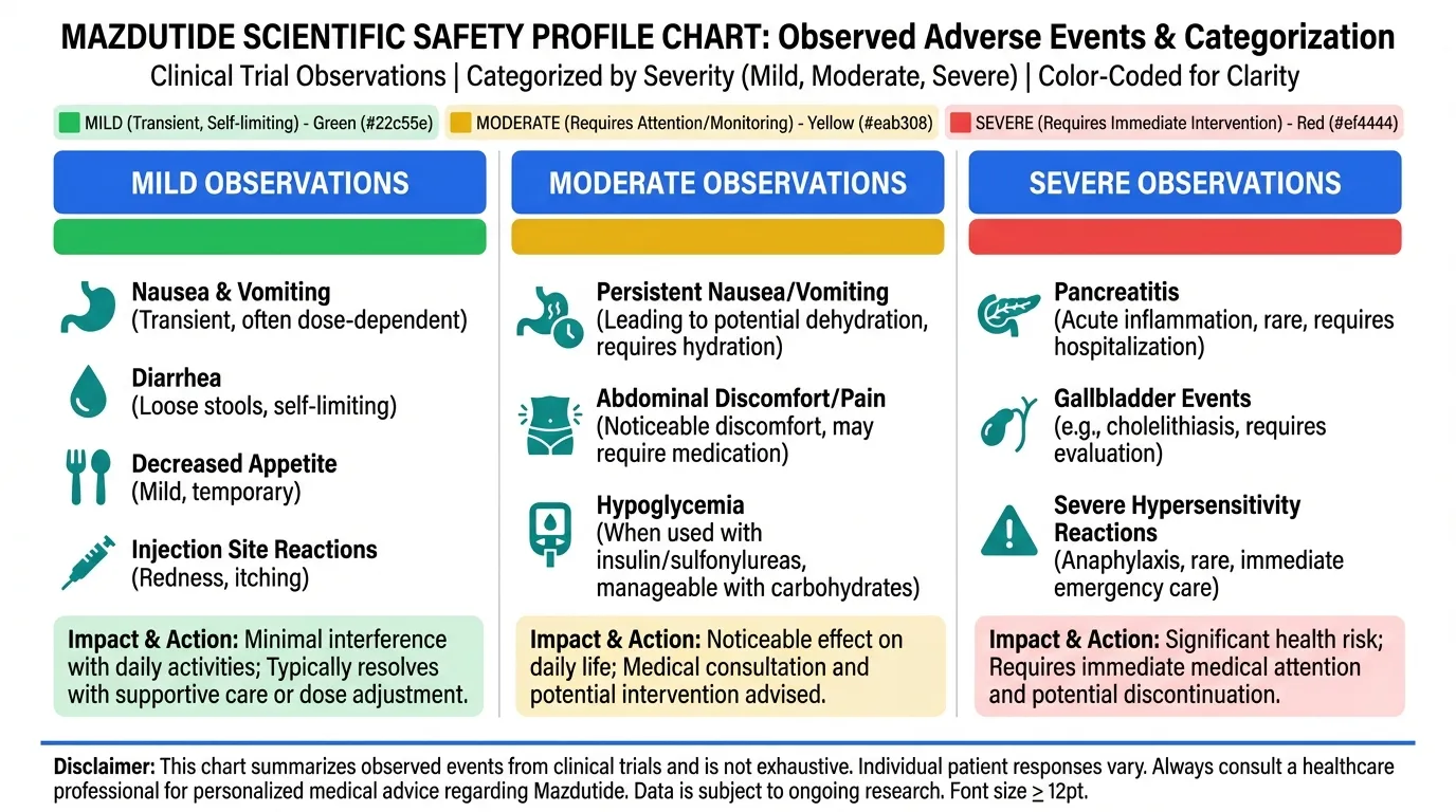 Mazdutide Side Effects and Safety Profile | Peptide Protocol Wiki