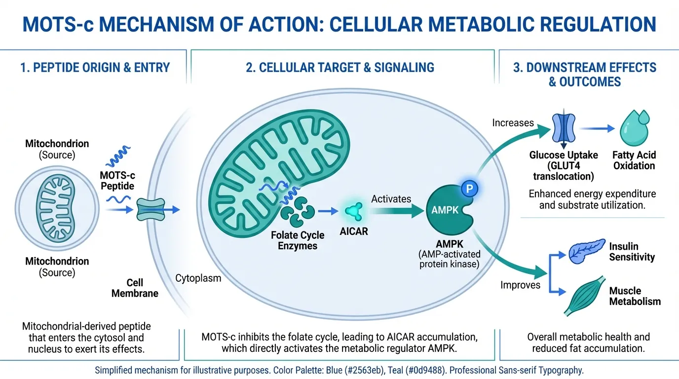 MOTS-c: Mitochondrial Peptide Research Guide | Peptide Protocol Wiki