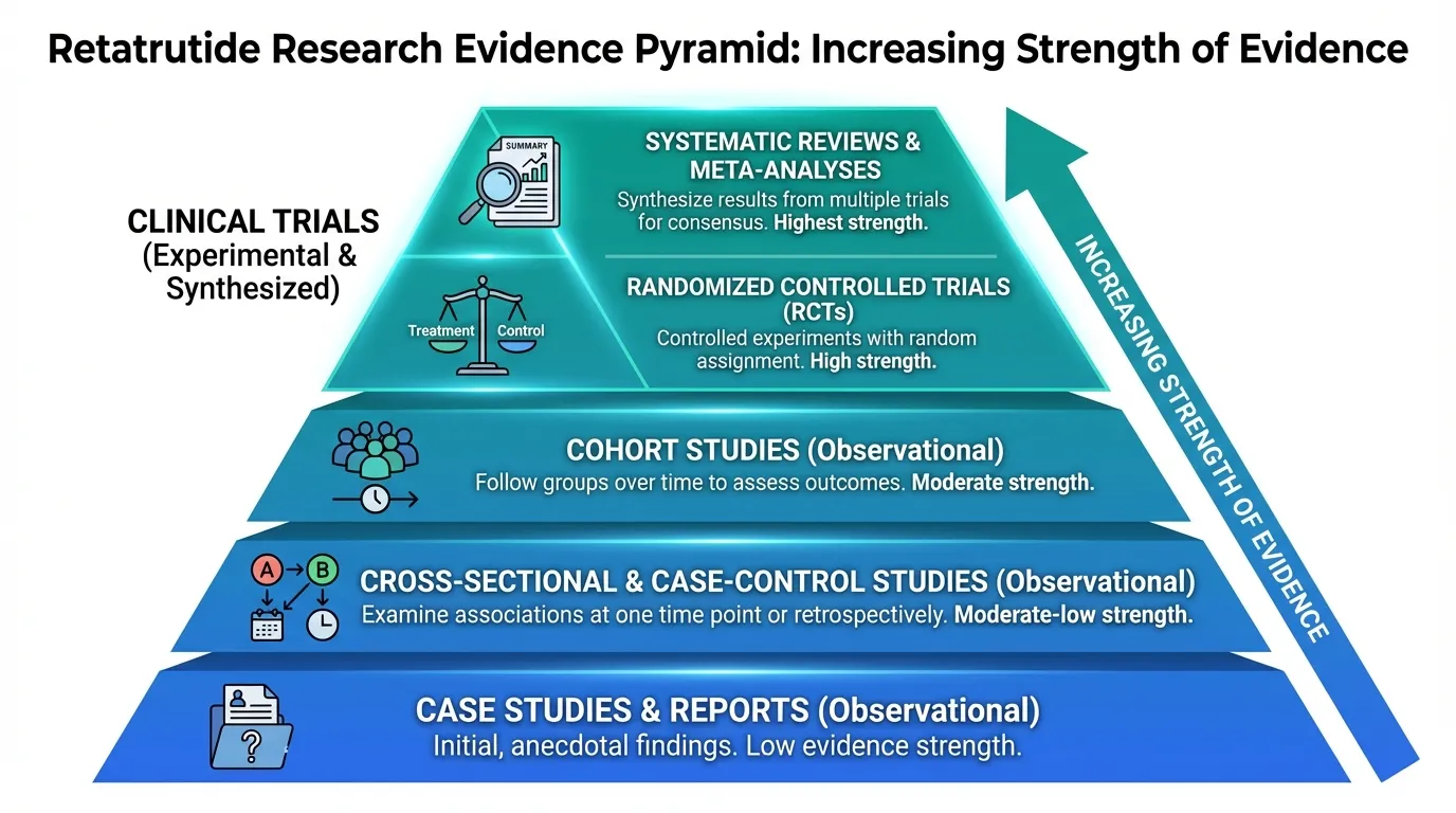 Retatrutide Research Studies and Evidence | Peptide Protocol Wiki