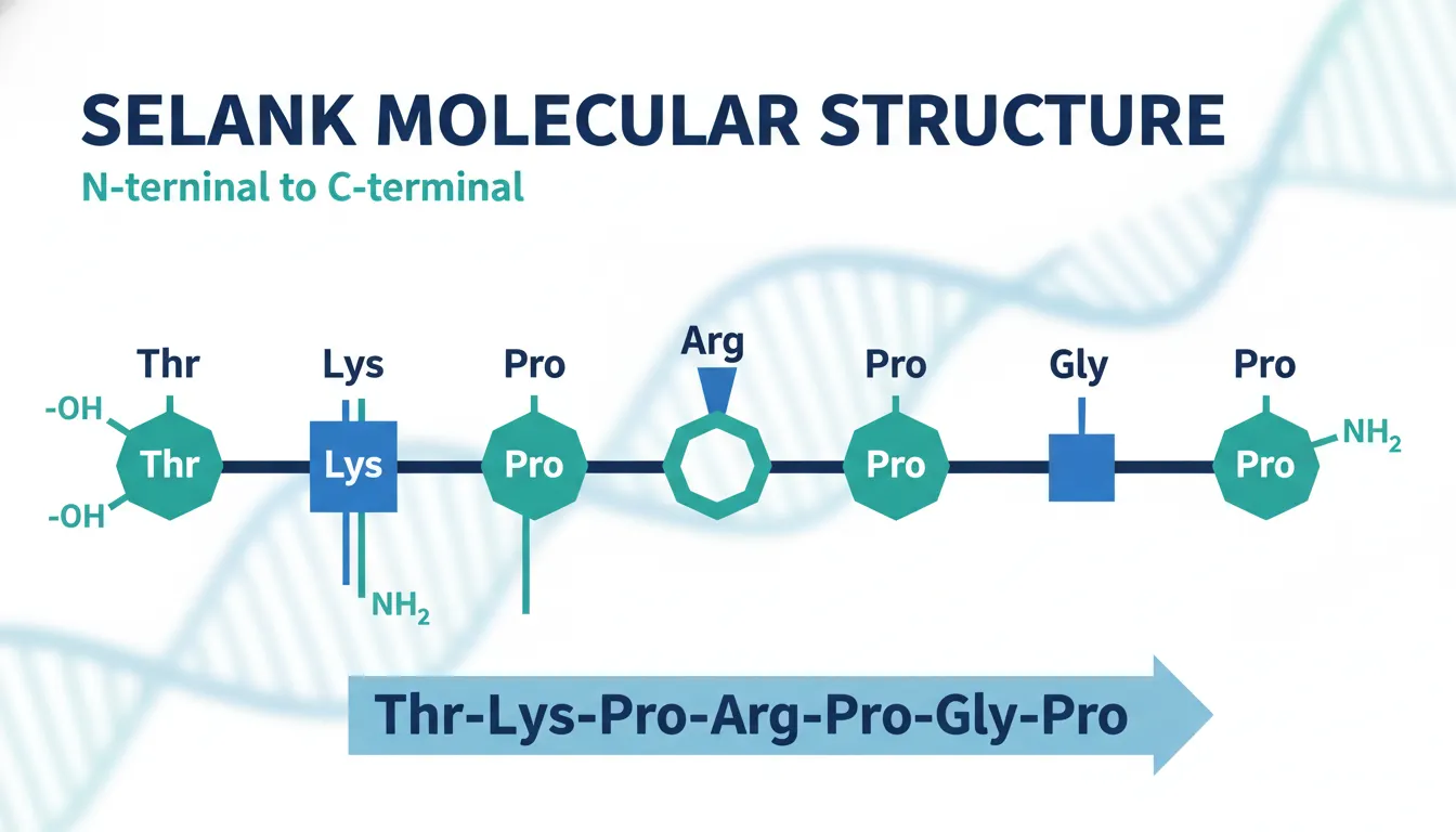 Selank Selank Molecular Structure and Properties | Peptide Protocol Wiki
