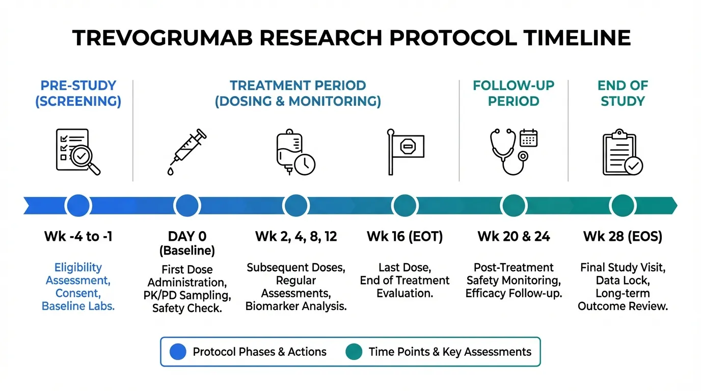 semaglutide and trevogrumab Trevogrumab Dosing Protocols and Administration